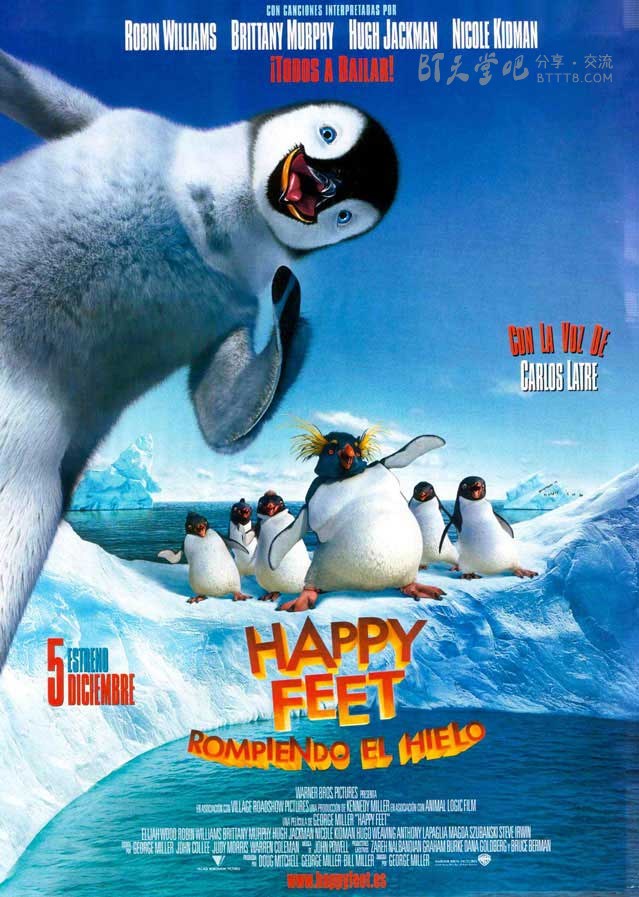 [快乐的大脚][BD-720P-RMVB][国英双语中字][豆瓣7.4分][1.5GB][2006]