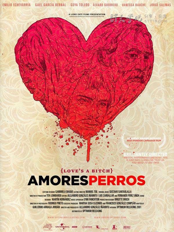 [爱情是狗娘][BD-720P-MKV][西班牙语中字][豆瓣8.3分][2.2GB][2000]