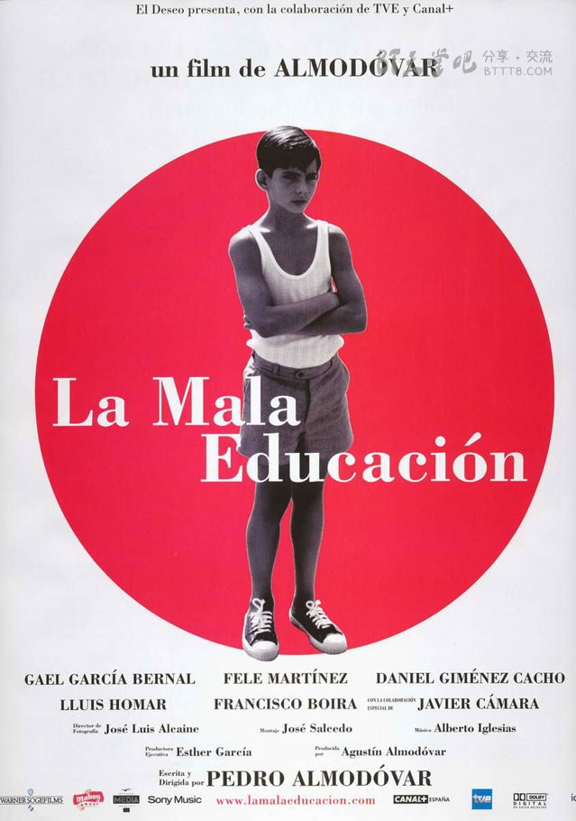 [不良教育][BD-720P-MKV][西班牙语中字][豆瓣8.2分][4.4GB][2004]