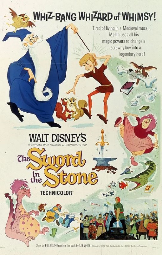 1963年美国经典动画片《石中剑》蓝光国英双语双字