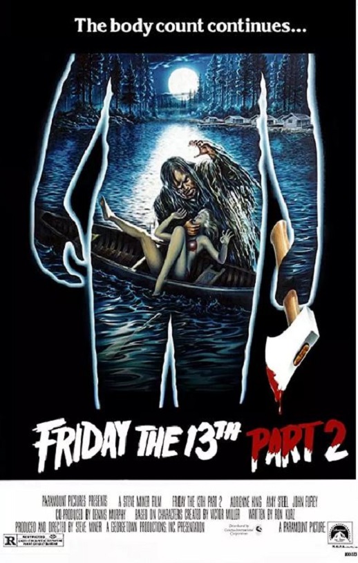 1981年美国经典恐怖片《十三号星期五2》蓝光中英双字